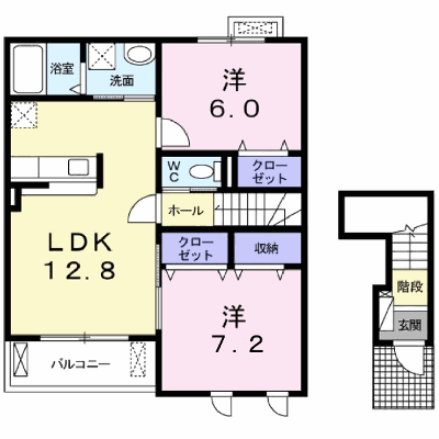 エスタシオン 202【管理NO：1-018523101-02020】 ★家具家電は申し込み後に搬入します★ ★2026年08月下旬入居可能★の外観画像