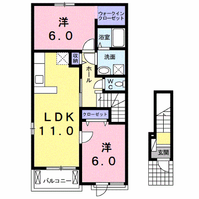ルーエ・Ｓ 201【管理NO：1-018684301-02010】 ★家具家電は申し込み後に搬入します★の外観画像