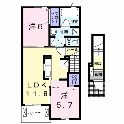 ベル　フレーズ　２４Ⅰ 202【管理NO：1-021178701-02020】 ★家具家電は申し込み後に搬入します★ ★2026年09月下旬入居可能★の外観画像