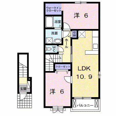 ルーエ・Ｓ 203【管理NO：1-018684301-02030】 ★家具家電は申し込み後に搬入します★の外観画像