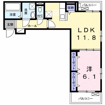 ア・ラ・モード　ＴＮ 202【管理NO：1-026395301-02020】 ★家具家電は申し込み後に搬入します★ ★2026年09月中旬入居可能★の外観画像