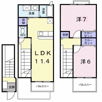 エトランジュ 203【管理NO：1-011194101-02030】 ★家具家電は申し込み後に搬入します★ ★2026年09月中旬入居可能★の外観画像