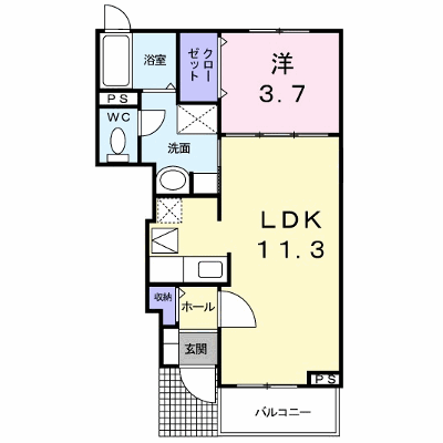 カーザ・ラッフィナート 105【管理NO：1-017314101-01040】 ★家具家電は申し込み後に搬入します★ ★2026年10月中旬入居可能★の外観画像