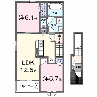 クレメント上桂 201【管理NO：1-027615201-02010】 ★家具家電は申し込み後に搬入します★の外観画像
