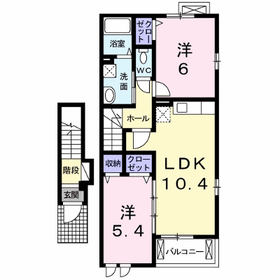 エステート上口 202【管理NO：1-020004601-02020】 ★家具家電は申し込み後に搬入します★ ★2026年08月下旬入居可能★の外観画像