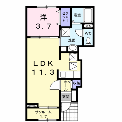 モラルズ 102【管理NO：1-019053301-01020】 ★家具家電は申し込み後に搬入します★ ★2026年09月上旬入居可能★の外観画像