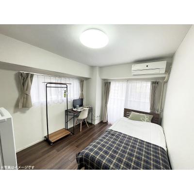 ユニオンマンスリー鶴見５　602　1R・シングル☆【禁煙ルーム】人気の角部屋！安心のモニター付きインターフォン完備/デスク・チェア＆たっぷり収納2ドア冷蔵庫など生活家電のあるお部屋の外観画像