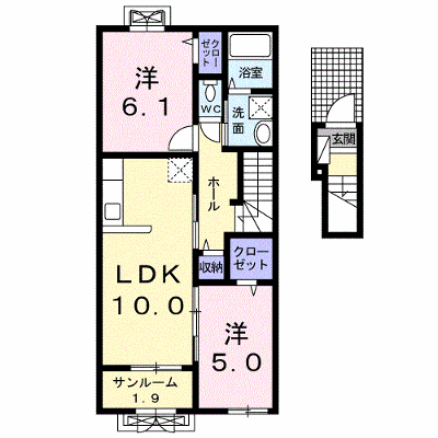 陽　ｈｉｎａｔａ 203【管理NO：1-022901601-02030】 ★家具家電は申し込み後に搬入します★ ★2026年10月中旬入居可能★の外観画像