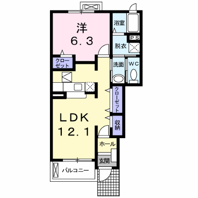グリーンフィールドＤ 103【管理NO：1-014008604-01030】 ★家具家電は申し込み後に搬入します★ ★2026年09月上旬入居可能★の外観画像