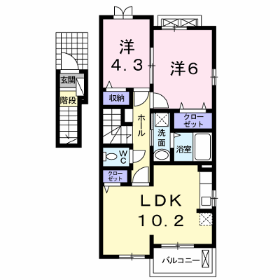 グラン　ジュテ　３ 201【管理NO：1-017574803-02010】 ★家具家電は申し込み後に搬入します★ ★2026年09月上旬入居可能★の外観画像
