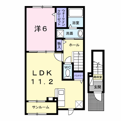 ボー・ルーナ 202【管理NO：1-027828401-02020】 ★家具家電は申し込み後に搬入します★の外観画像