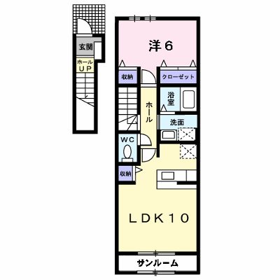 ヒルズ　キザキ　Ｃ 204【管理NO：1-016887901-02040】 ★家具家電は申し込み後に搬入します★ ★2026年10月中旬入居可能★の外観画像