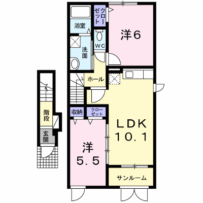 リヴ・タウン　Ⅰ 203【管理NO：1-018179501-02030】 ★家具家電は申し込み後に搬入します★の外観画像