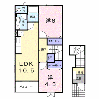 ファミーユＢ 201【管理NO：1-012282702-02010】 ★家具家電は申し込み後に搬入します★ ★2026年09月中旬入居可能★の外観画像
