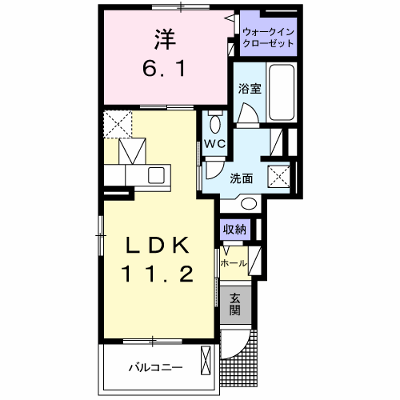サンブリーゼ　Ⅵ 101【管理NO：1-020718401-01010】 ★家具家電は申し込み後に搬入します★の外観画像