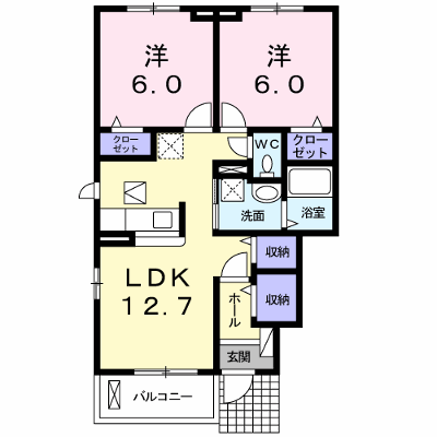 レイクサイド小松 101【管理NO：1-018462201-01010】 ★家具家電は申し込み後に搬入します★ ★2026年09月上旬入居可能★の外観画像