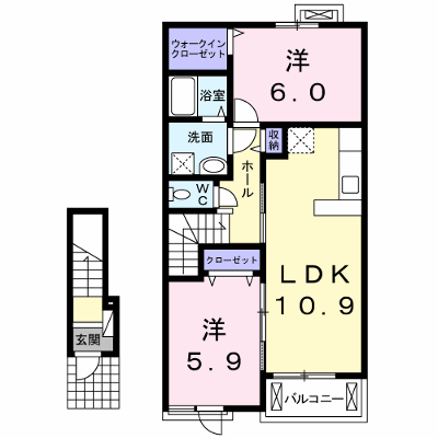 フレシールⅡ 203【管理NO：1-020415801-02030】 ★家具家電は申し込み後に搬入します★ ★2026年10月中旬入居可能★の外観画像