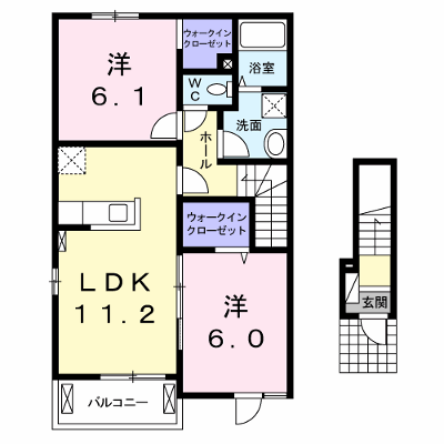エルザⅠ 201【管理NO：1-019246801-02010】 ★家具家電は申し込み後に搬入します★ ★2026年09月下旬入居可能★の外観画像
