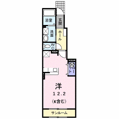 メゾン北冠 103【管理NO：1-018009401-01030】 ★家具家電は申し込み後に搬入します★ ★2026年09月下旬入居可能★の外観画像