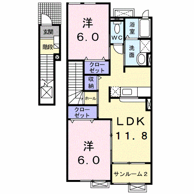 ウィステリア　Ａ 202【管理NO：1-015141501-02020】 ★家具家電は申し込み後に搬入します★ ★2026年10月中旬入居可能★の外観画像