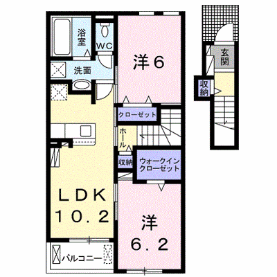 つゆくさハイツ 202【管理NO：1-025228401-02020】 ★家具家電は申し込み後に搬入します★の外観画像