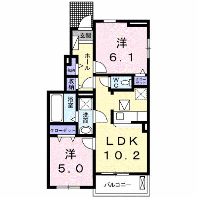フルール・クレアⅢ 101【管理NO：1-020268403-01010】 ★家具家電は申し込み後に搬入します★ ★2026年10月中旬入居可能★の外観画像