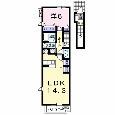 ウエスト・テール　ミュー 205【管理NO：1-016060101-02040】 ★家具家電は申し込み後に搬入します★の外観画像
