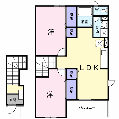 ドムス・アミーゴⅠ 203【管理NO：1-010048001-02030】 ★家具家電は申し込み後に搬入します★ ★2026年10月中旬入居可能★の外観画像