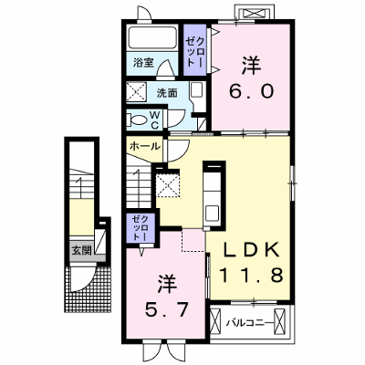 ＬＩＡＳＵ 203【管理NO：1-021098101-02030】 ★家具家電は申し込み後に搬入します★ ★2026年09月下旬入居可能★の外観画像