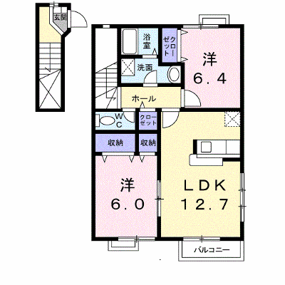 アンソレイエ　Ｂ棟 201【管理NO：1-010081802-02010】 ★家具家電は申し込み後に搬入します★ ★2026年09月中旬入居可能★の外観画像