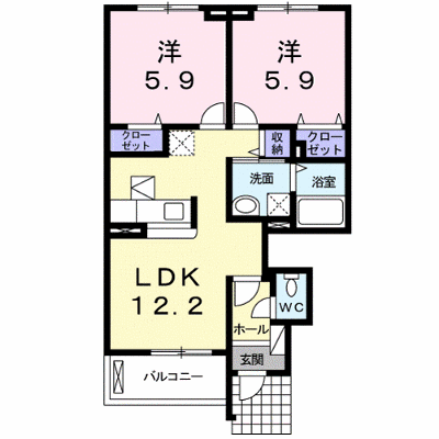 アッソラートⅠ 103【管理NO：1-017723801-01030】 ★家具家電は申し込み後に搬入します★ ★2026年08月下旬入居可能★の外観画像