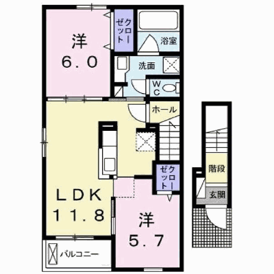 パティオ・プリマベラ 201【管理NO：1-023667801-02010】 ★家具家電は申し込み後に搬入します★ ★2026年09月中旬入居可能★の外観画像