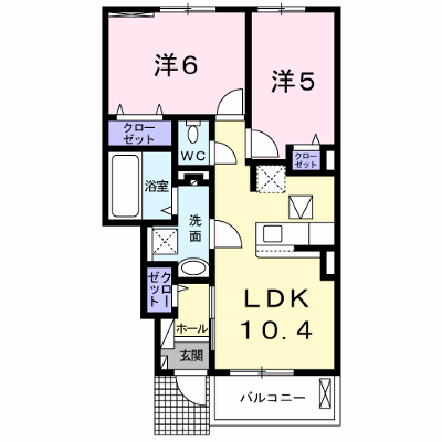 ハレ・コア 106【管理NO：1-025203901-01050】 ★家具家電は申し込み後に搬入します★の外観画像