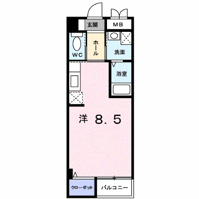 メゾン　グランディール 302【管理NO：1-013316501-03020】 ★家具家電は申し込み後に搬入します★ ★2026年09月中旬入居可能★の外観画像