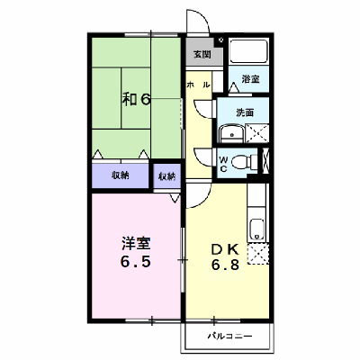 チェリーコート２ 102【管理NO：1-005330801-01020】 ★家具家電は申し込み後に搬入します★ ★2026年10月中旬入居可能★の外観画像