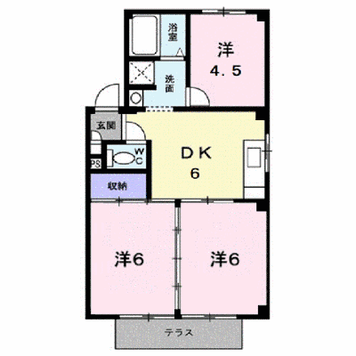 城山ハイツ 101【管理NO：1-003360801-01010】 ★家具家電は申し込み後に搬入します★ ★2026年09月下旬入居可能★の外観画像