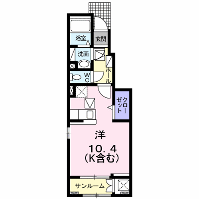 アフェリア・ホウシマル 104【管理NO：1-024562501-01040】 ★家具家電は申し込み後に搬入します★ ★2026年09月上旬入居可能★の外観画像