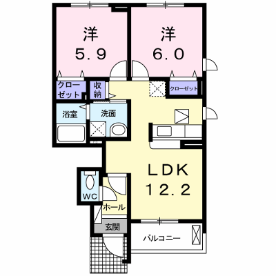 クレメント 104【管理NO：1-015908401-01040】 ★家具家電は申し込み後に搬入します★ ★2026年10月中旬入居可能★の外観画像