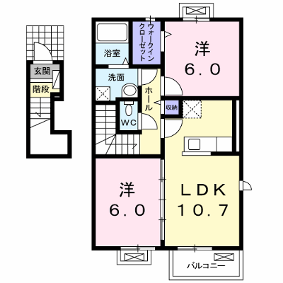 カンパーニュ　Ｂ 201【管理NO：1-018816602-02010】 ★家具家電は申し込み後に搬入します★ ★2026年09月上旬入居可能★の外観画像
