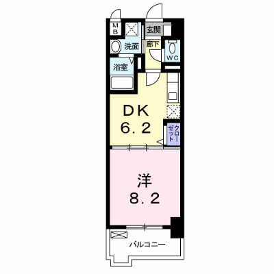エヴァーグリーンＯ 406【管理NO：1-015697501-04050】 ★家具家電は申し込み後に搬入します★の外観画像