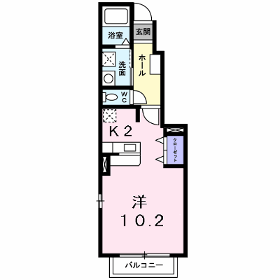 シャルマンはなのまち 102【管理NO：1-018331701-01020】 ★家具家電は申し込み後に搬入します★ ★2026年09月中旬入居可能★の外観画像