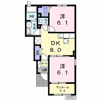 アルカンシエル 104【管理NO：1-021668201-01040】 ★家具家電は申し込み後に搬入します★ ★2026年10月中旬入居可能★の外観画像