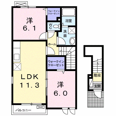 ソレイユ　Ｍ　Ⅱ 201【管理NO：1-016154402-02010】 ★家具家電は申し込み後に搬入します★ ★2026年08月下旬入居可能★の外観画像
