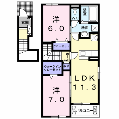 グリーンズいの　Ⅱ 201【管理NO：1-025957402-02010】 ★家具家電は申し込み後に搬入します★ ★2026年08月下旬入居可能★の外観画像