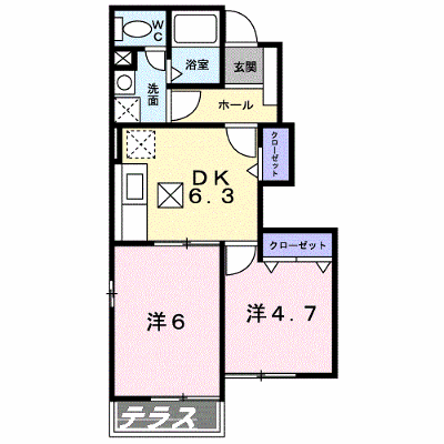 リオ・ラド・パティオ　Ａ 102【管理NO：1-012674001-01020】 ★家具家電は申し込み後に搬入します★ ★2026年09月下旬入居可能★の外観画像