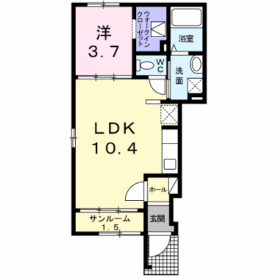 サンリットレジデンス　Ａ 101【管理NO：1-020079001-01010】 ★家具家電は申し込み後に搬入します★ ★2026年09月下旬入居可能★の外観画像