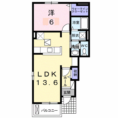 ハーモニー成合 101【管理NO：1-021007001-01010】 ★家具家電は申し込み後に搬入します★ ★2026年10月上旬入居可能★の外観画像