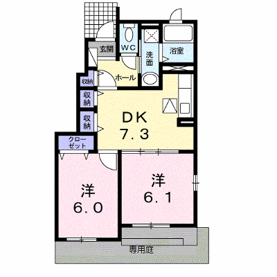 キュート 101【管理NO：1-017304501-01010】 ★家具家電は申し込み後に搬入します★の外観画像