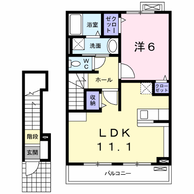 イズムユウ・Ｄ 203【管理NO：1-016358901-02030】 ★家具家電は申し込み後に搬入します★の外観画像