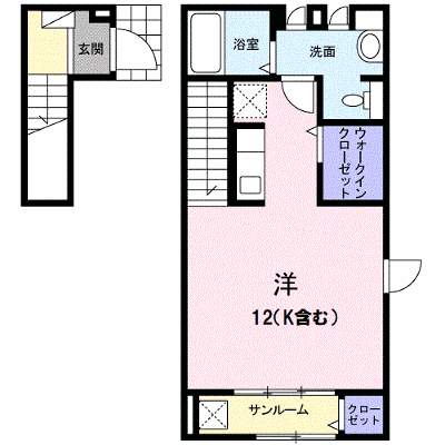 サニーテラス 201【管理NO：1-021782901-02010】 ★家具家電は申し込み後に搬入します★ ★2026年09月下旬入居可能★の外観画像